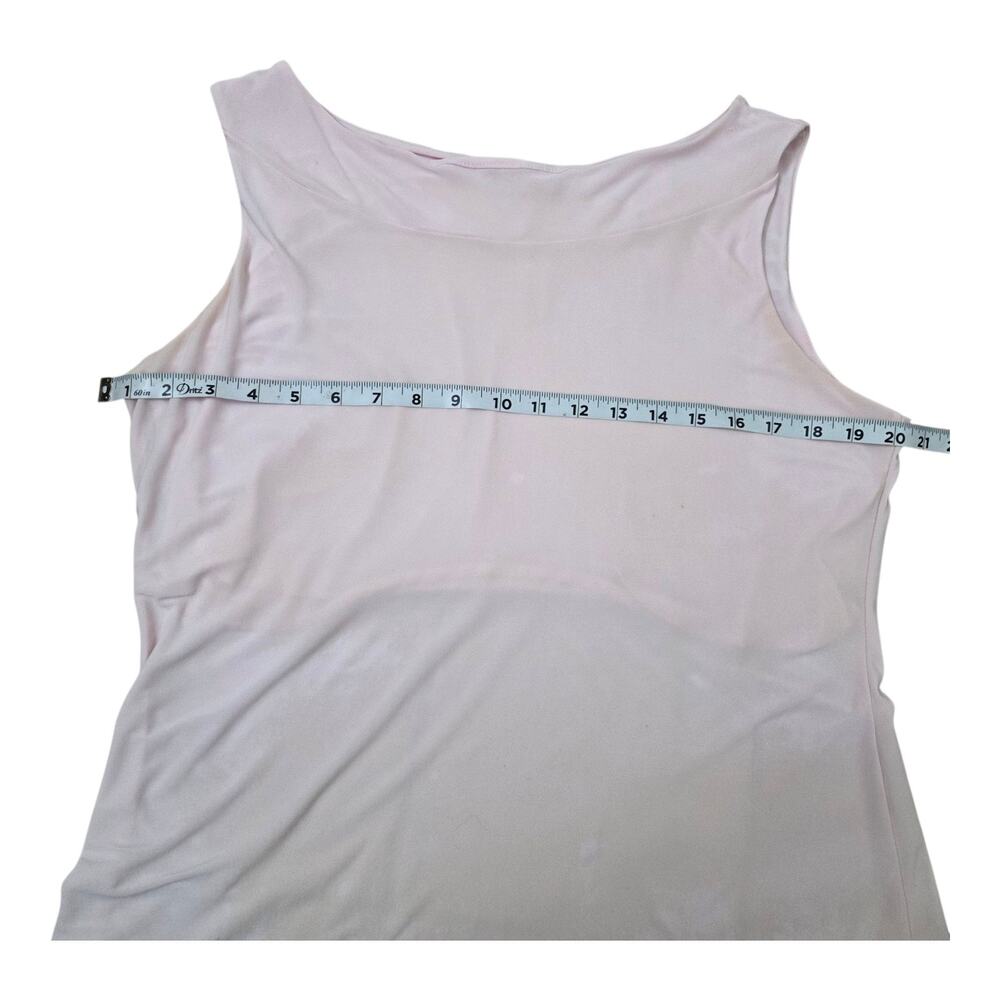 Y2K Vol 1 Demure Blush Pink Sleeveless Blouse Minimalist Chic Light And Flowy - Picture 5 of 6